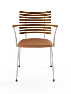 Tiger Armstol, sort læder fra Naver Collection