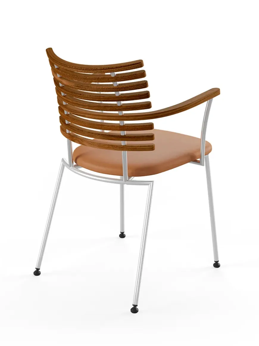 Tiger Armstol, sort læder fra Naver Collection