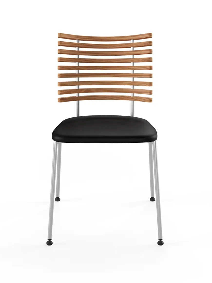 Tiger Stol, sort læder fra Naver Collection