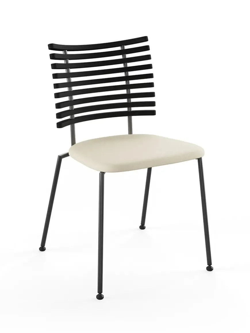 Tiger Stol, sort læder fra Naver Collection