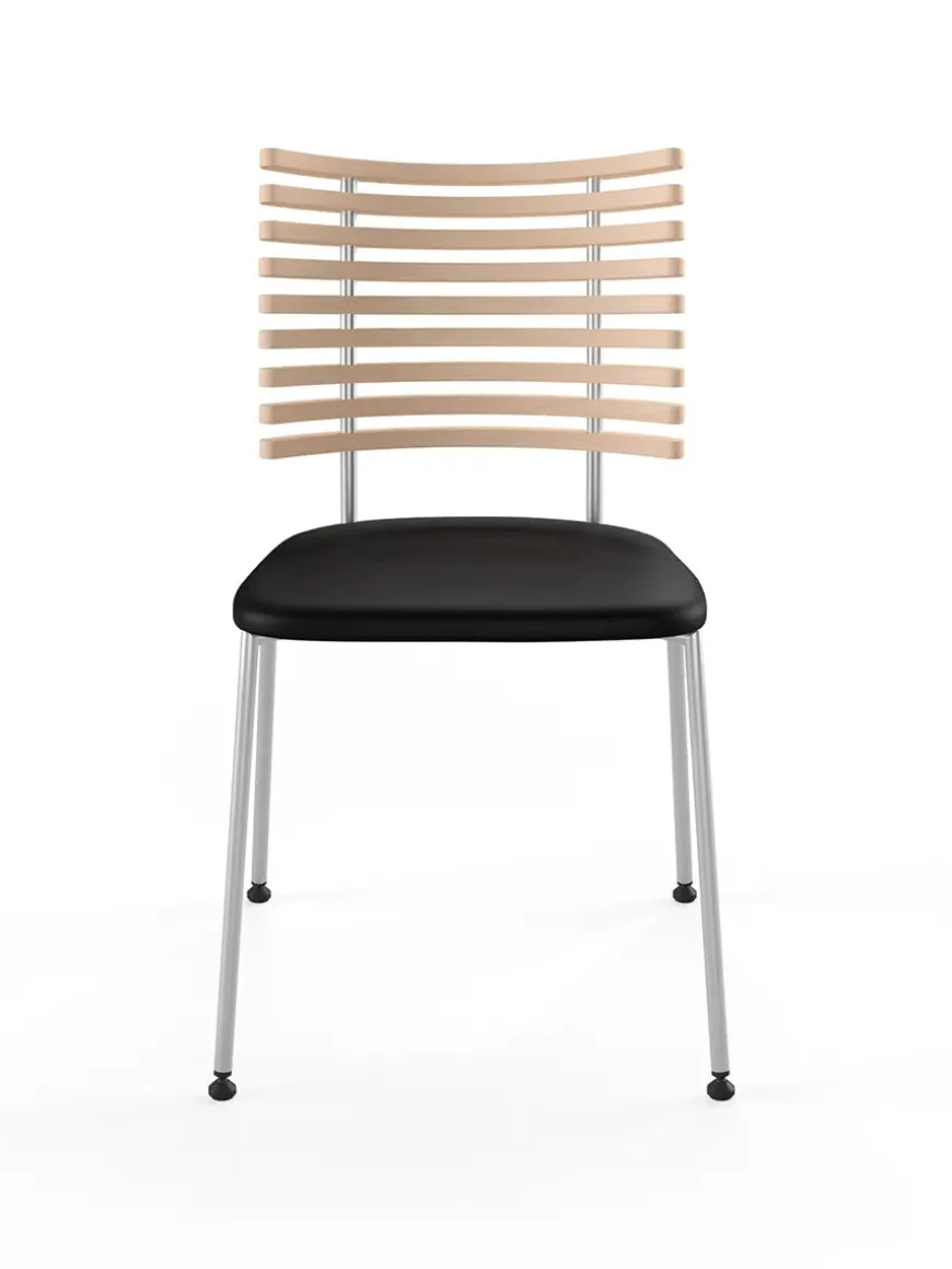 Tiger Stol, sort læder fra Naver Collection