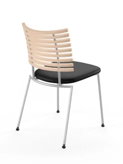 Tiger Stol, sort læder fra Naver Collection