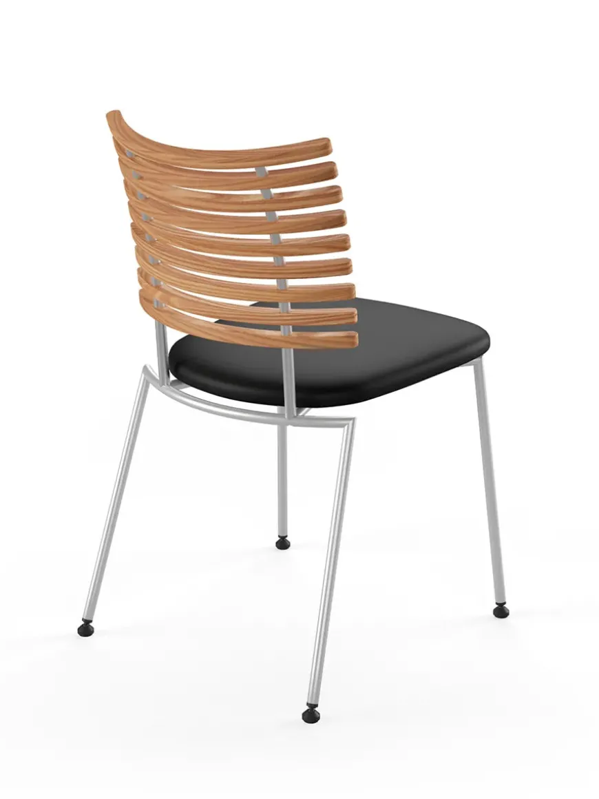 Tiger Stol, sort læder fra Naver Collection