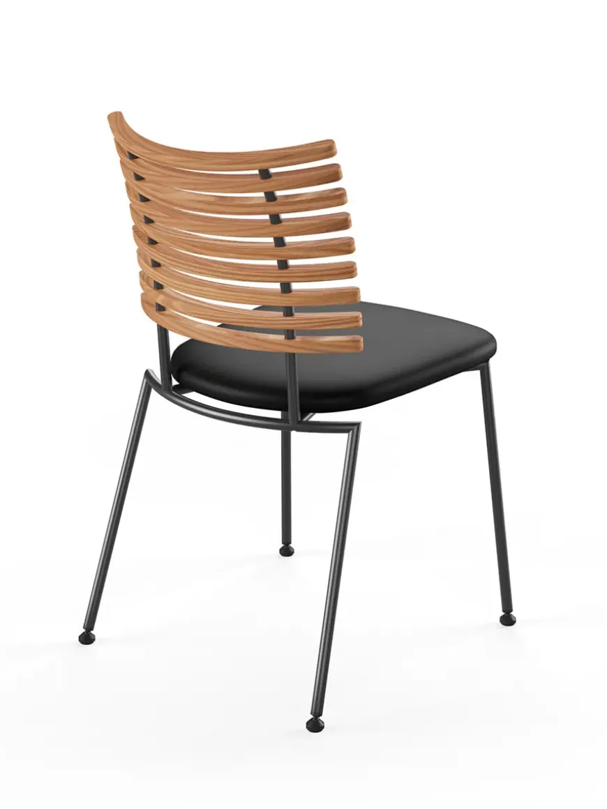 Tiger Stol, sort læder fra Naver Collection