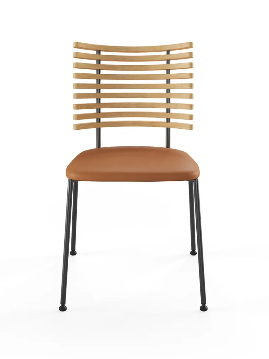 Tiger Stol, sort læder fra Naver Collection