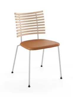 Tiger Stol, sort læder fra Naver Collection