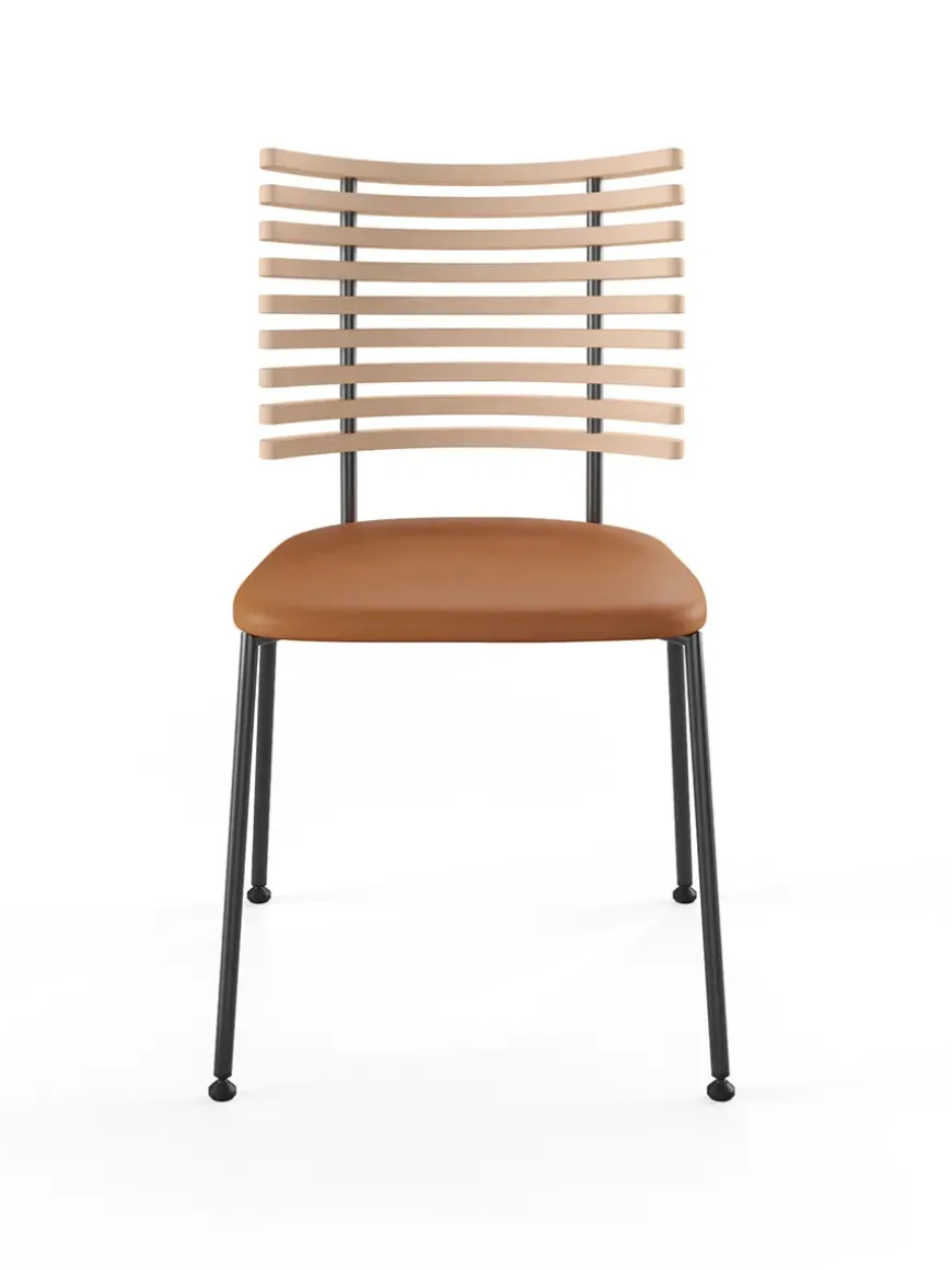 Tiger Stol, sort læder fra Naver Collection