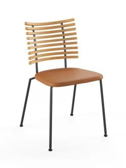 Tiger Stol, sort læder fra Naver Collection