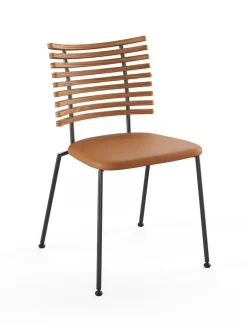 Tiger Stol, sort læder fra Naver Collection