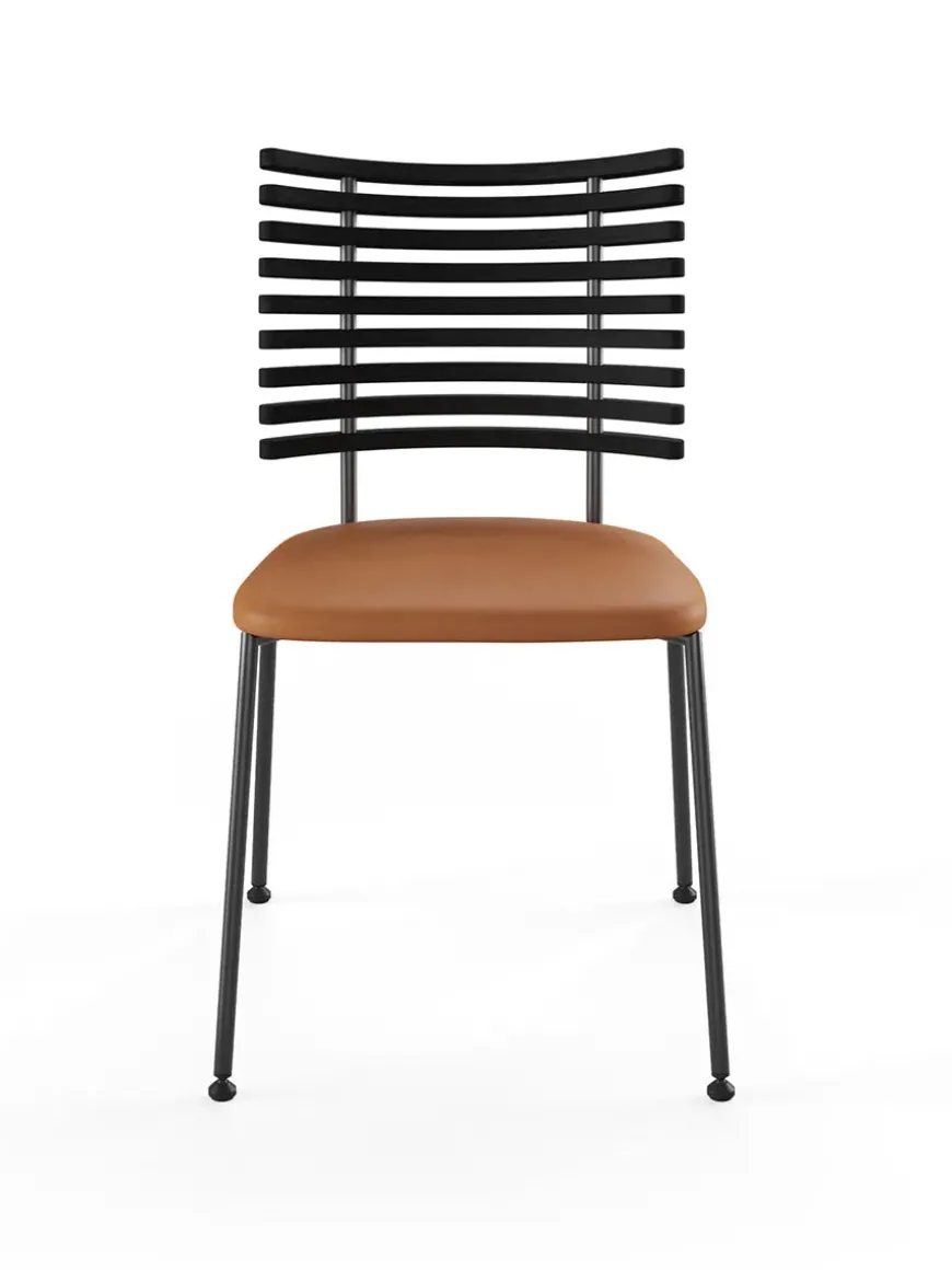 Tiger Stol, sort læder fra Naver Collection