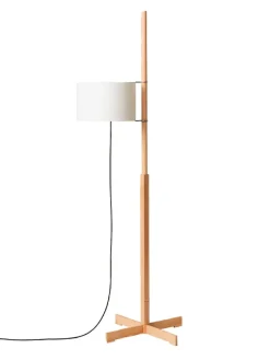 TMM Gulvlampe, valnød fra Santa and Cole