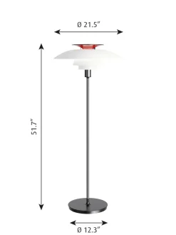 Topdæksel til PH 80 Gulvlampe fra Louis Poulsen