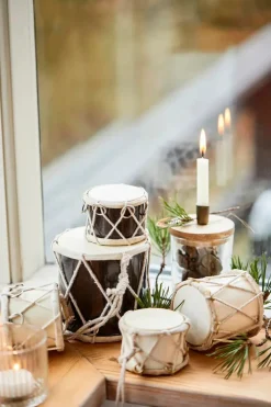 Tromme Ø11 cm, creme fra Ib Laursen