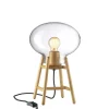U4 Hiti Bordlampe, klart glas/eg fra FDB Møbler