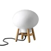 U6 Mini Hiti Bordlampe, opalt glas/eg fra FDB Møbler