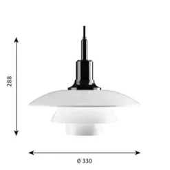 Underskærm til PH 3½-3 Glas Pendel fra Louis Poulsen