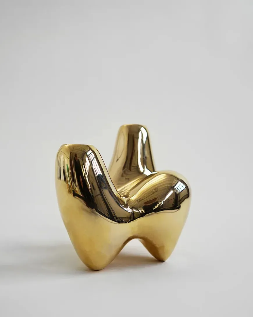 Unity Candleholder, gold fra Hein Studio