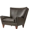V11 Lounge Chair, smooth leather coffee fra GUBI