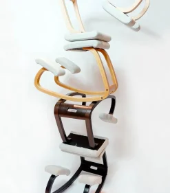 Variable Balans Stol, light brown wood/reflect 984 fra Variér