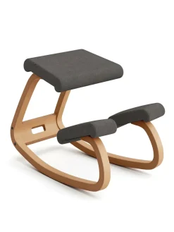 Variable Balans Stol, light brown wood/reflect 984 fra Variér