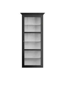 Væghængt Vitrineskab Classic V4, antracit fra Lindebjerg Design