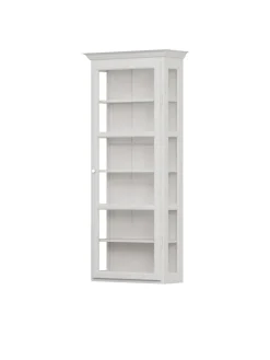 Væghængt Vitrineskab Classic V4, lys grå fra Lindebjerg Design