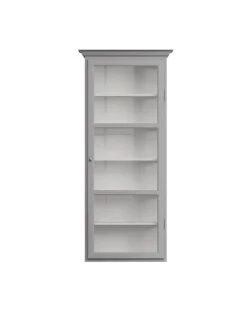 Væghængt Vitrineskab Classic V4, sort fra Lindebjerg Design