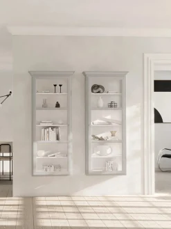 Væghængt Vitrineskab Classic V4, sort fra Lindebjerg Design