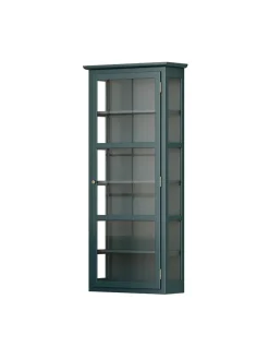 Væghængt Vitrineskab N4, dark blue fra Lindebjerg Design