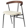 Violin Dining Chair, american walnut fra GUBI