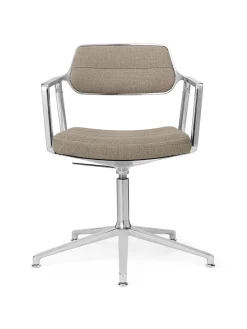 VIPP453 Swivel+ Chair, dark sand tekstil fra Vipp