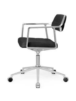 VIPP453 Swivel+ Chair m/hjul, bosco grøn læder fra Vipp