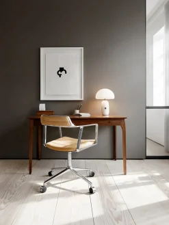 VIPP452 Swivel Chair m/hjul, bosco grøn læder fra Vipp