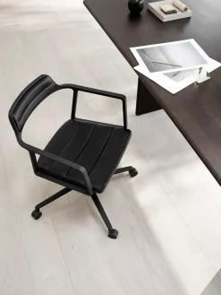 VIPP452 Swivel Chair m/hjul, camel læder fra Vipp