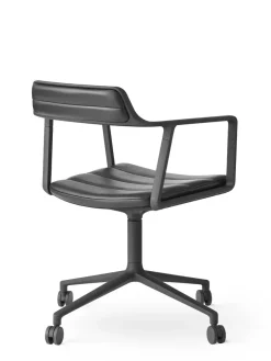 VIPP452 Swivel Chair m/hjul, camel læder fra Vipp