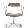 VIPP452 Swivel Chair m/hjul, dark sand fra Vipp