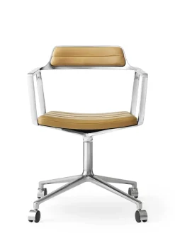 VIPP452 Swivel Chair m/hjul, dark sand fra Vipp