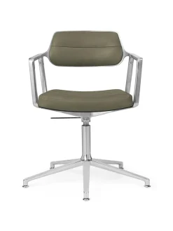 VIPP453 Swivel+ Chair, sort læder fra Vipp