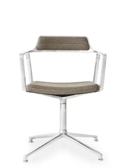 VIPP452 Swivel Chair, sort læder fra Vipp