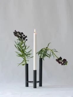 VISTA vase og lysestage, sort fra Kay Bojesen
