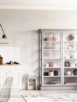 Vitrineskab Classic V2, antracit fra Lindebjerg Design
