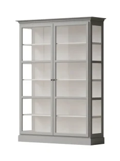 Vitrineskab Classic V2, hvid fra Lindebjerg Design