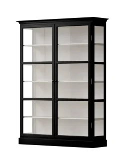 Vitrineskab Classic V2, lys grå fra Lindebjerg Design