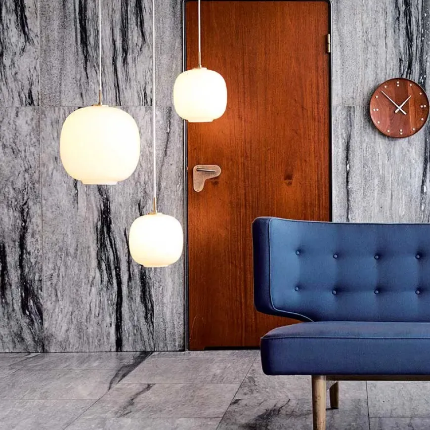 VL45 Radiohus Pale Rose Pendel 250 fra Louis Poulsen