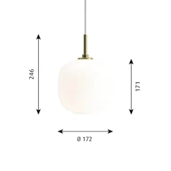 VL45 Radiohuspendel 175, pale yellow fra Louis Poulsen