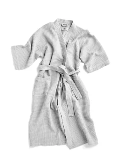 Waffle Badekåbe, dusty blue multi fra Hay