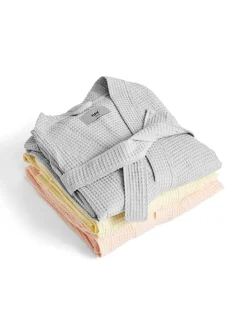 Waffle Badekåbe, dusty blue multi fra Hay