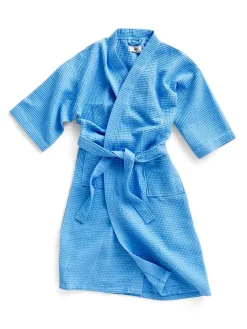 Waffle Badekåbe, dusty blue multi fra Hay