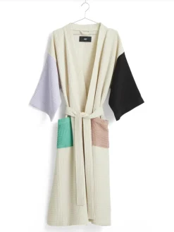 Waffle Badekåbe, off-white multi fra Hay