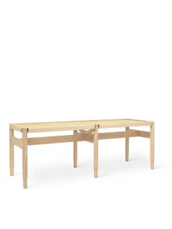 Winston bænk, mat lakeret eg fra Mater